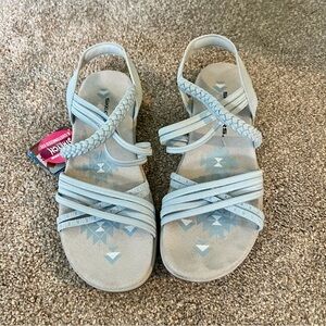 NWT - Skechers Women’s' Light Blue Reggae Sandals